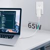 Ernydal 65W GaN USB c Charger,Flat USB Wall Charger,Slim USB Wall Charger with Foldable Plug for Travel, 2-Port with PD 3.0 & GaN PPS Charger