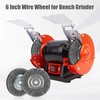 WENORA 6-Inch Wire Wheel for Bench Grinder, 0.012 Carbon Steel, Bench Grinder Wire Wheel with 1/2" & 5/8" Arbor Hole