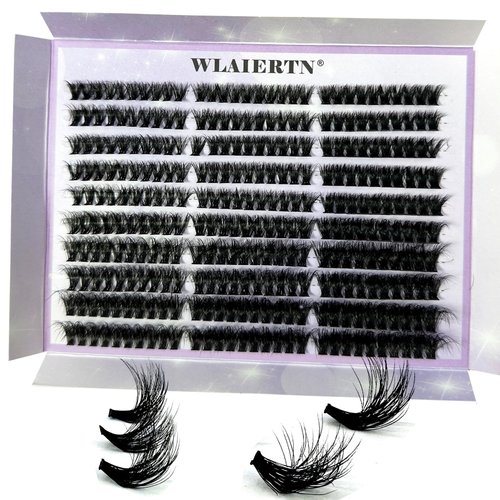 30D-100D 5D Fluffy Lash Clusters Thick Faux Mink Eyelash Clusters 300Pcs Volume Cluster Eyelash Extensions 8-18MM Fluffy Lash Extension D Curl Individual Lashes Cluster Lashes DIY (60D+80D+100D)