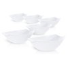 Exquisite Pack Of 8 Disposable Plastic Serving Bowls Plastic For Parties Oval | 32 Oz Clear Plastic Bowls For Parties I Disposable Serving Bowls For Salad Bar Buffet | Serving Bowl For Candy & Chips