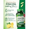 Nature's Truth Burpless Fish Oil 2400mg | 250 Softgels | 720 mg Omega 3 | Natural Lemon Flavor Pills | Non-GMO & Gluten Free Supplement