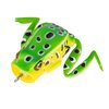 Lunkerhunt Frog Fishing Lure for Bass Fishing | Popping Frog 1/4 oz | Topwater Fishing Bait with Weedless Hooks, Hollow Body (Leopard)