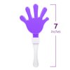 Windy City Novelties 12-Pack Purple & White 7" Inch Mini Hand Clappers Noisemakers in Bulk