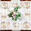 96Pcs We Can Bearly Wait Party Tableware Set Baby Shower Party Supplies Includes Plates Napkins Forks Bearly Wait Party Dinnerware Set Brown Bear Theme Party Decoration for Baby Shower Party Serve 24