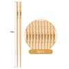 YUNDUOJIA 5 pairs of bamboo chopsticks can be reused, classic healthy high-quality natural bamboo chopsticks, can be washed in the dishwasher, 9.8 inches / 25 cm, (pattern: more than every year)