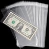 Uncle Paul Clear Paper Money Holder 17.5x7.5CM/6.9x2.9IN - Currency Sleeves Money Sleeve PP Material for Banknote/Bill/Trading Card/Stamp 100 Pieces PN01M100