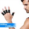 Onwon 20 Pieces Finger Sleeves Thumb Splint Braces Support Elastic Compression Braces Stretchy Finger Protector for Relieving Pain Calluses Arthritis Knuckle Sports Aid