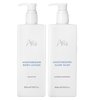Aria Skin Care Set - Hand Wash & Body Lotion - Scented with Cedarwood, Green Mandarin, Lavender - Hotel Body Care Amenities - 10 oz, White