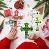 CY2SIDE 80PCS Color Your Own Christmas Nativity Cross Make Your Own Nativity Scene Cross Ornaments for Kids DIY Christmas Christian Religious Sunday School Crafts for Kids and Fun Home Activities