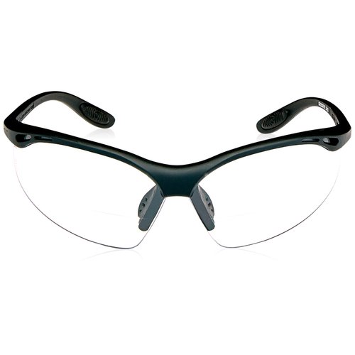 Crossfire 12415 Talon Bi-Focal Reader Safety Glasses 1.5 Diopter Clear Lens - Matte Black Frame