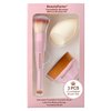 BEAUTYFACTOR Foundation Brush Set,Kabuki Makeup Brushes,Blush,Concealer,Blending Brushes & Sponge for Foundation, Cream & Powder Makeup(Pink)