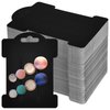 Mototo 200 PCS Hair Clip Bow Display Cards Hair Barrettes Jewelry Display Holder Rectangle Paper Cardboard for Hair Accessories Display and Organizing, 4 x 3 Inches (Black)
