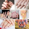 1672 Pieces French Tip Nail Art Stickers, 5 Designs French Manicure Strips Stickers, Self-Adhesive Nail Tips Guides Decals for Edge Auxiliary DIY Decorations Tools (40 Sheets)