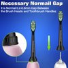 Jiuzhoudeal Toothbrush Replacement Heads for Philips Sonicare DiamondClean ProtectiveClean 4100 5100 6100 C2 G2 Electric Toothbrush Brush Heads Black, 10 Pack