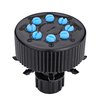 Raindrip 13800UB, Hydro-Port Adjustable Eight-Outlet Bubbler, Drip Irrigation Emitters for Drip Irrigation Gardening Systems, up to 30 GPH Per Outlet, 1/2-Inch FPT Inlet, Black/Blue