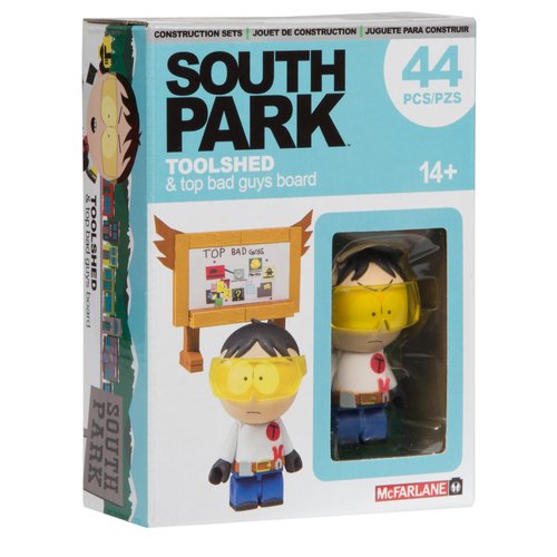 McFarlane Toys South Park Toolshed Stan with Top Bad Guys Board Micro Construction Set Playset