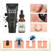 SHVYOG Blackhead Peel Off Face Mask, 3-in-1 Blackhead Remover Mask with Brush & Tea Tree Oil Serum, Charcoal Mask for Deep Cleansing Dirts, Pores, Skin Oil (100g+30ml)