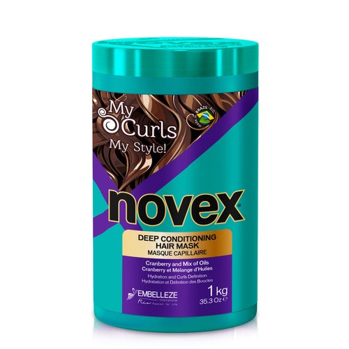 Novex My Curls Deep Conditioning Hair Mask Cream (35.2oz) Moisturizing Treatment Defines Curls, C...
