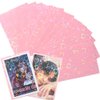 50pcs Laser Flashing Heart Kpop Photocard Sleeves 61x91mm Holographic Clear Card Sleeves Pink Card Protector Transparent Trading Card Sleeve Perfect Fit Sleeves Baseball Cards Photocard Photo