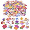 JOYIN 1000+ Easter Arts & Crafts with Stickers Rolls, Stampers, foam stickers, and Temporary Tattoos for Easter Basket Stuffers, Egg Fillers, Easter Egg Hunt Party, and Classroom Events.