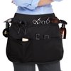 Noverlife Hair Stylist Waist Apron with 5 Pockets & Adjustable Belt, Hair Resistant Bleach-proof Hairdresser Half Waist Apron, Short Length Salon Barber Apron Hairstylist Tool Belt Apron for Men Women