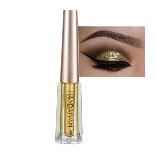 8 Colors Liquid Eyeshadow Diamond Glitter Eye shadow, Soft & Riotous Shimmer Sparkling Smokey Eye Looks Quick-Drying Waterproof Long Lasting Quick-Drying Sparkling Eyeliner New Visual Eyes Makeup (#02)