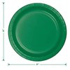 Emerald Green Paper Dinner Plates and Lunch Napkins - Solid Green Party Supplies for St. Patrick's, Mardi Gras, and Spring Parties (Serves 16)