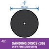 Dremel 220 Grit Sanding Discs for Rotary Tools, 36-Pieces (412)