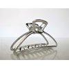 Generic Rose gold silver or dark silver tone metal hair claw clip Set B (Primary color: Silver), 1 Count (Pack of 1)