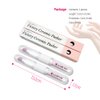 Ceramic Pusher Files for Nails, Manicure Fingernail Files with Cases, Professional Precision Filing Cuticle Remover, Manicure Stick, 2 pieces