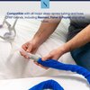 CPAP Hose Cover by Snugell - 6ft Tubing Wrap - Compatible with ResMed, Fisher & Paykel and Other Tubes - Ultra Soft Zippered Fleece Cover, Insulation & Protection for CPAP Tubing (Blue)