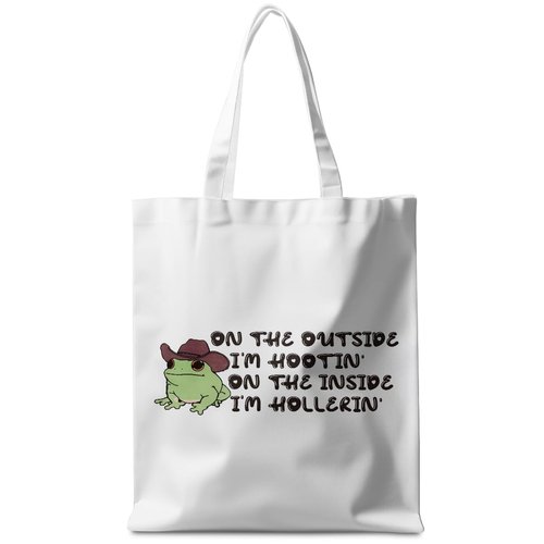 Western Frog Tote Bag Cute Frogs Country Stuff Beach Bag Frog Gifts for Women Friend Sisters Daughter Shopping Bags Reusable Grocery Bags for Camping Picnic Thanksgiving Christmas Friendship Gifts