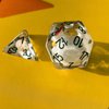 Cusdie 8-Die Dice DND, Polyhedral Dice Set Filled with Animal, for Role Playing Game Dungeons and Dragons D&D Dice MTG Pathfinder (8Pcs Yellow Chicken)