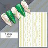 12 Sheets Gold Lines Nail Art Stickers 3D Self Adhesive Metal Curve Stripe Line Nail Decals Nail Art Supplies French Tips Strip Wave Design Manicure Decorations for Women Acrylic Nails Accessories