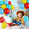 60Pcs Cartoon Story Balloons 12 Inch Balloons Birthday Party Supplies Latex Helium Balloons for Arch Garland Kit Boys Girls Themed Birthday Party Decorations Baby Shower Favors (Beige)