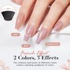 AZUREBEAUTY Cat Eye Nail Polish Set, Quick Dry Vegan Nude 2 Colors Nail Lacquer Natural Strengthening Treatment Kit DIY Salon at Home Women Gifts 2Pcs 0.34 fl oz