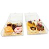 PRETTYLIFE 12Pieces Miniature Dollhouse Food Kit Cute 1:12 Mini Cakes Donuts Toast Dessert Kitchen Scene Accessories Micro Landscape Decoration with Acrylic Storage Box