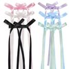 DEEINN Double Bowknot Hair Clips - 6pcs Tassel Ribbon Hair Clips With Long Tails for Women