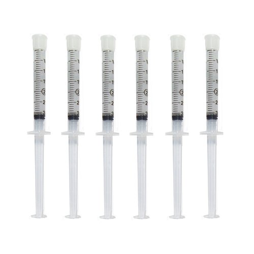 Teeth Whitening Gel Syringe Dispensers 35% Peroxide Tooth Bleaching Formula 3ml Dispensers 6 Pcs