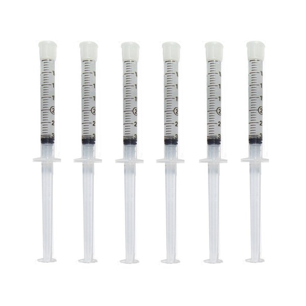 Teeth Whitening Gel Syringe Dispensers 35% Peroxide Tooth Bleaching Formula 3ml Dispensers 6 Pcs