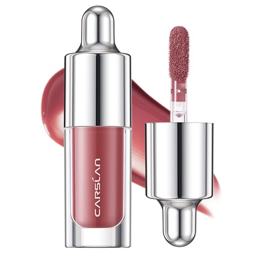 CARSLAN Hydrating Lip Gloss Serum, Moisturizing, Plunping, Shiny Lip Glow, Tinted Lip Care with Vitamin E, Crithmum Maritimum Essential oil, G101 (Mini,1g)
