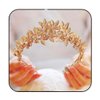 Yean Gold Leaf Crown Wedding Headband Leaves Bridal Headpiece Flower Festival Hair Accessories for Women and Girls (Gold)