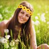 8 Pieces Sunflower Crown Hair Wreath Daisy Flower Headbands Hippie Headbands Adjustable Floral Bridal Headpiece for Hippie Party Wedding Festivals Photo Props (White, Yellow)