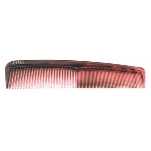 G.B.S Handmade Styling Grooming Comb - 7" Tortoise Coarse All Purpose Fine Dressing Comb - Smooth Tapered Teeth Cellulose Acetate, Everyday Hair Caretaker for all Men, Women, Kids