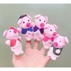 This Little Piggy Finger Puppets for Kids, 5 Pack Plush Finger Puppets Toy, This Little Pig Nursery Rhyme Finger Puppet, Storytelling Theater Role Play, Bedtime Story for Toddlers