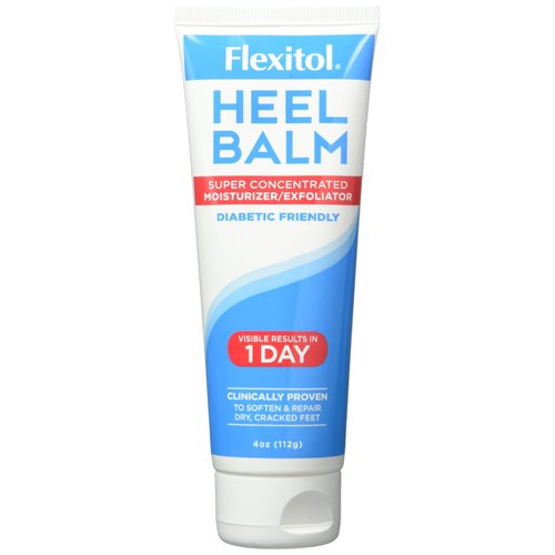 Flexitol Heel Balm 4 Oz Tube (Pack of 2), Rich Moisturizing & Exfoliating Foot Cream. Fast Relief of Rough, Dry & Cracked Skin on Heels/Feet. For Daily Use and Pedicures. Diabetic Safe and Effective
