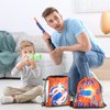 Dart Party Supplies Bags Toy Birthday Party Goody Treat Bags Gun Party Drawstring Bags Gift Party Treat Bags Darts Theme Party Supplies for Gun Dart Battle Decor (15 Pieces)