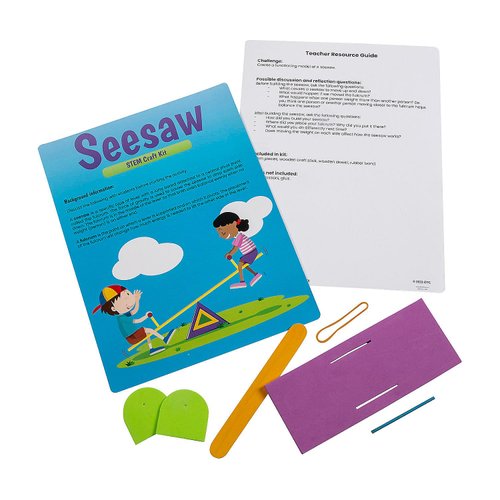 Fun Express STEM Seesaw Educational Craft Kit - Makes 12