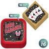 Magic Party Supplies - Magician Square Paper Dessert Plates and Playing Card Beverage Napkins (Serves 16)