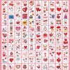 Partywind 204 Glitter Styles Valentine's Day Kids Temporary Tattoos, Valentines Party Supplies Favors Goodie Bag Stuffers, Exchange Surprise for Kids Classroom Prizes (Individually Wrapped Cut)